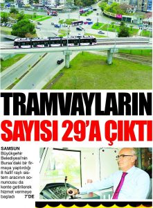 Yerli Tramvaylar Yolcu Taşımaya Başladı (Milliyet) 06.04.2017